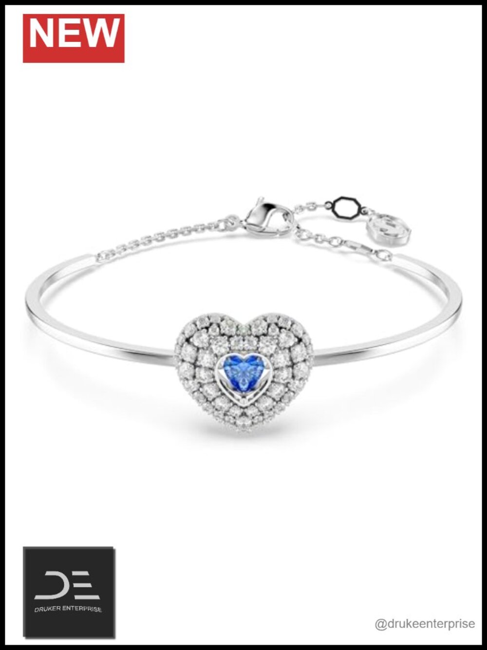 Swarovski Crystal Bangle Bracelet Infinity Motif